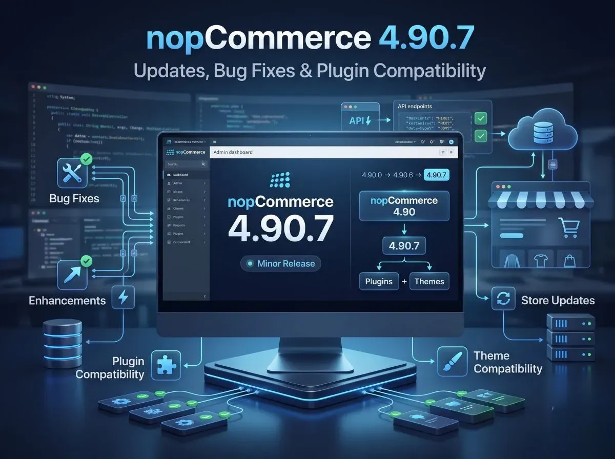 nopCommerce 4.90.7 Released: New Updates, Bug Fixes & Plugin Compatibility Explained